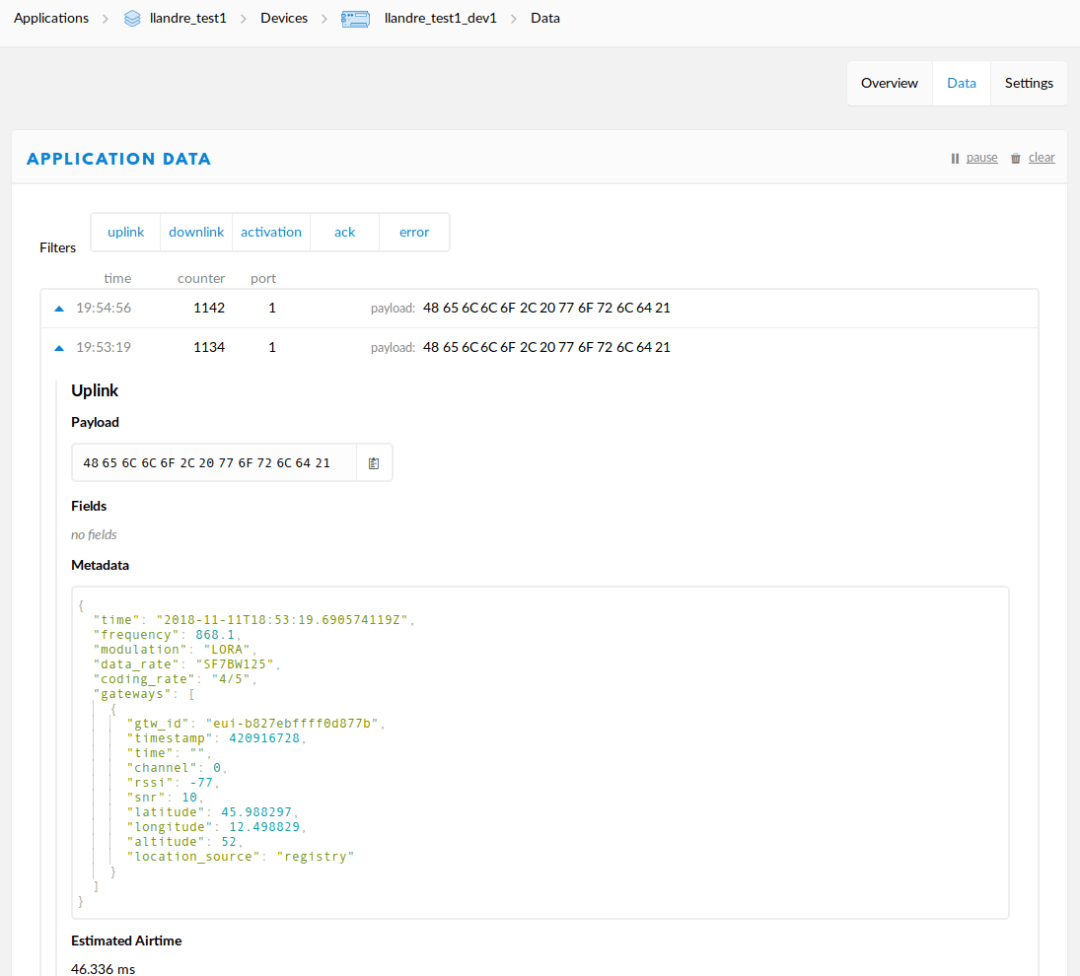 LoRa-TTN-received-packets
